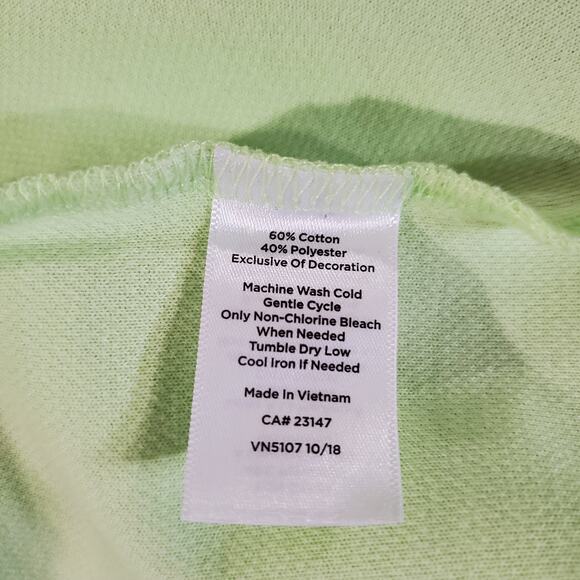 T by Talbots Full Zip Chambray Flip Cuff Light Jacket Size 3X Lime Green UPF 50+ - Picture 10 of 12